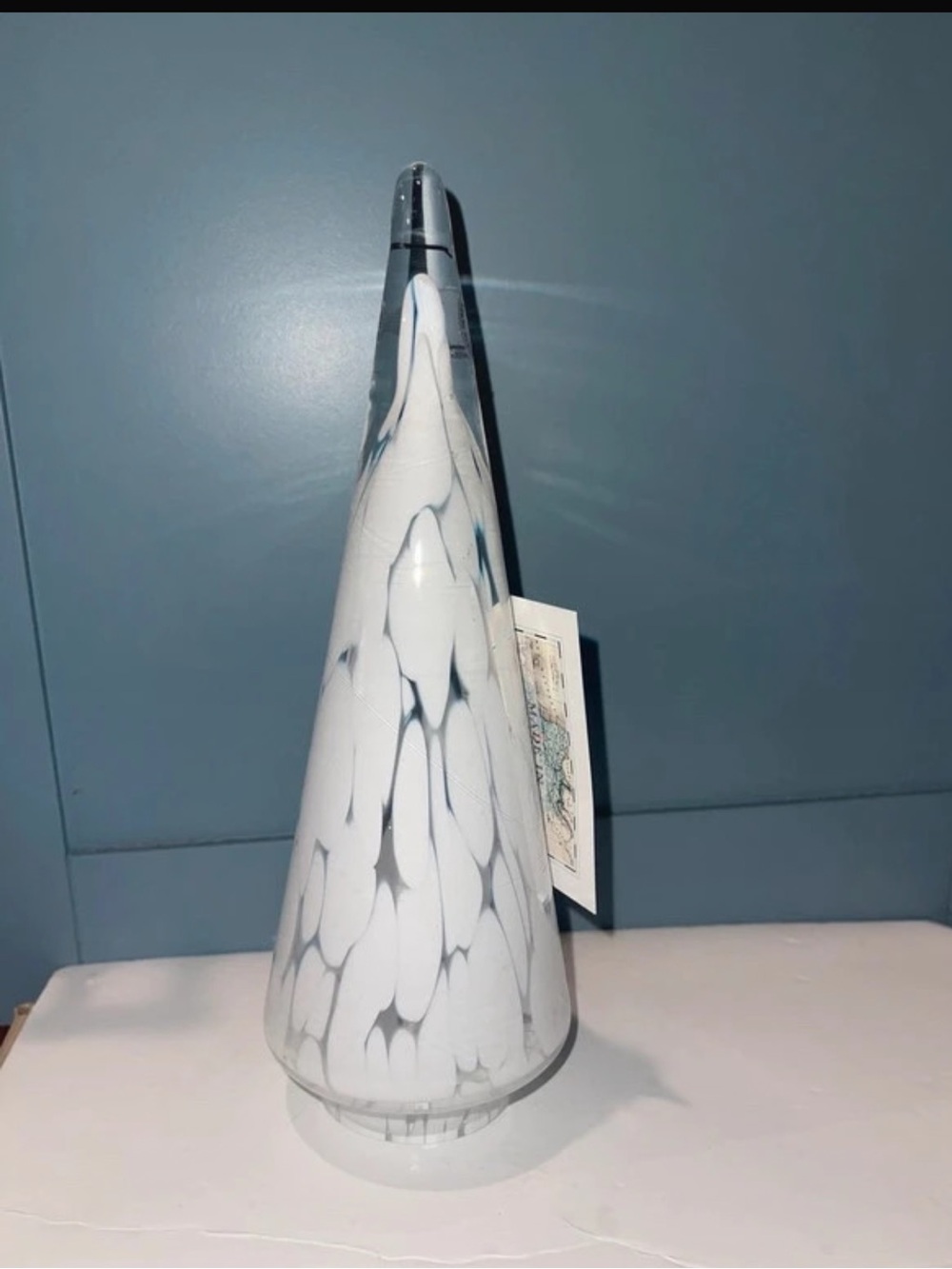 Zorza Handmade Polish Art Glass Christmas Tree 9"